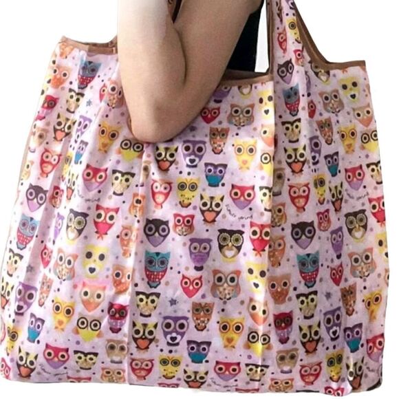 Colorful Owl 🦉 Print Tote - Picture 3 of 4